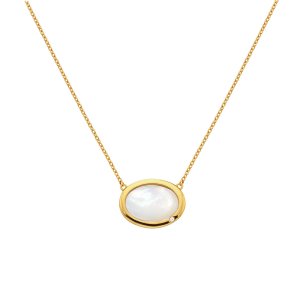 Stříbrný náhrdelník Hot Diamonds X Gemstones Oval DN186