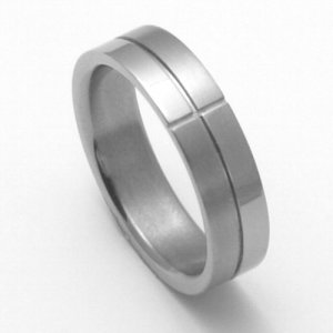 Pánský titanový snubní prsten TTN2101