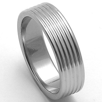 Pánský ocelový snubní prsten RZ06800