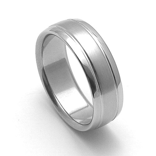 Ocelový snubní prsten RZ17007