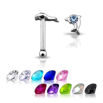 Stříbrný piercing do nosu N01043