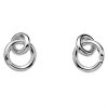 Stříbrné náušnice Hot Diamonds Eternity Interlocking Silver Stud DE308