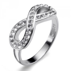 Prsten s krystaly Swarovski Oliver Weber Infinity