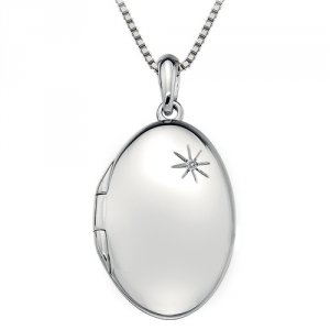 Stříbrný přívěsek Hot Diamonds Memoirs Oval Locket