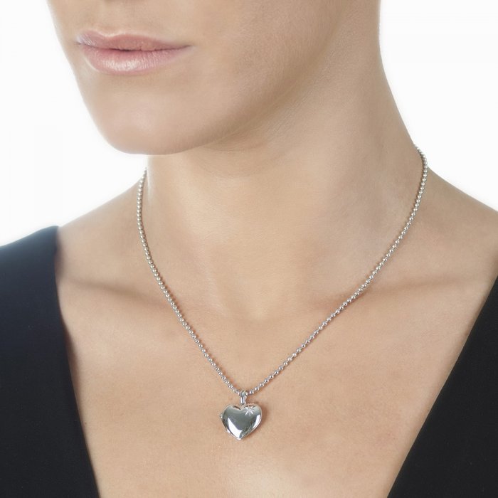 Stříbrný přívěsek Hot Diamonds Memoirs Heart Locket