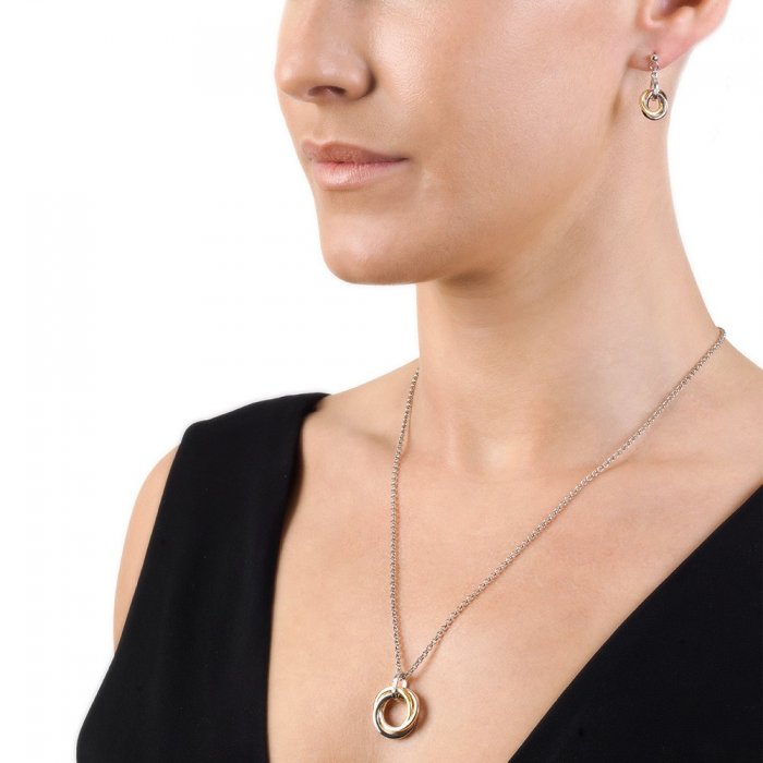 Stříbrný přívěsek Hot Diamonds Trio Rose Gold DP544