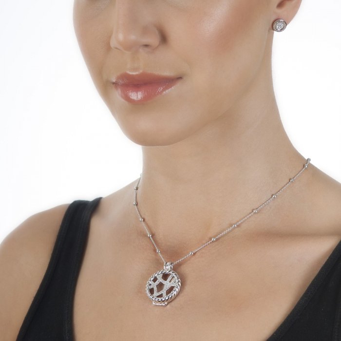 Stříbrné náušnice Hot Diamonds Emozioni Pianeta Clear DE402