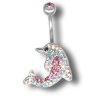 Piercing s krystaly Swarovski Dolphin02 C