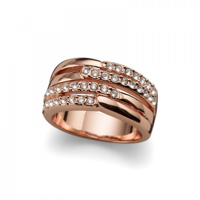 Prsten s krystaly Swarovski Oliver Weber Unify 41113