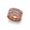 Prsten s krystaly Swarovski Oliver Weber Index Rosegold 41116RG
