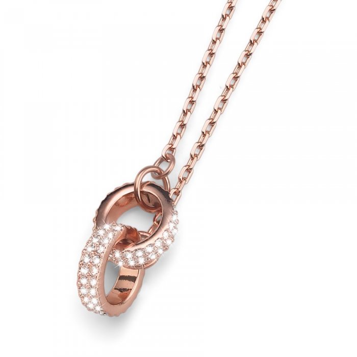Přívěsek s krystaly Swarovski Oliver Weber Couple Rosegold 11613RG
