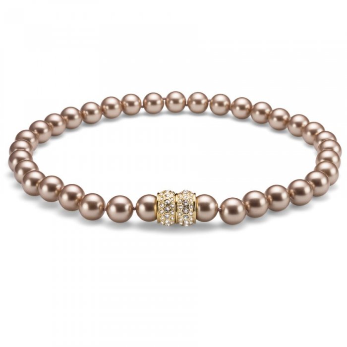 Náhrdelník s krystaly Swarovski Oliver Weber Lucent Champagner