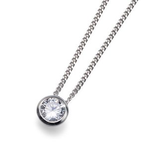 Stříbrný přívěsek s krystaly Swarovski Oliver Weber Solitaire 61118