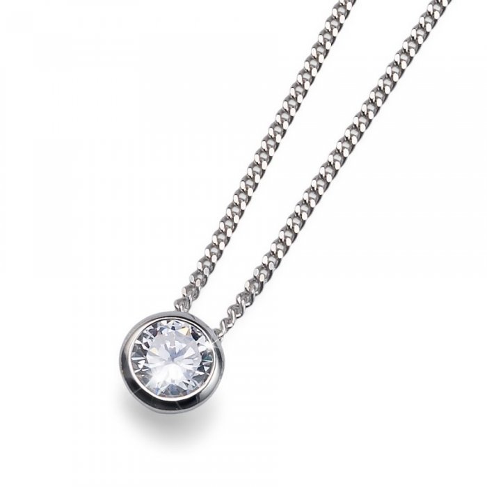 Stříbrný přívěsek s krystaly Swarovski Oliver Weber Solitaire 61118