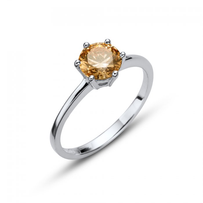 Stříbrný prsten s krystalem Swarovski Oliver Weber Brilliance Large 63219-CHA