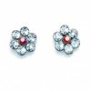 Náušnice s krystaly Swarovski Oliver Weber Flower Crystal AB