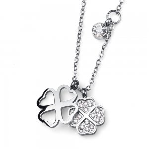 Přívěsek s krystaly Swarovski Oliver Weber Fourleaf crystal