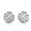 Náušnice s krystaly Swarovski Oliver Weber Fourleaf crystal