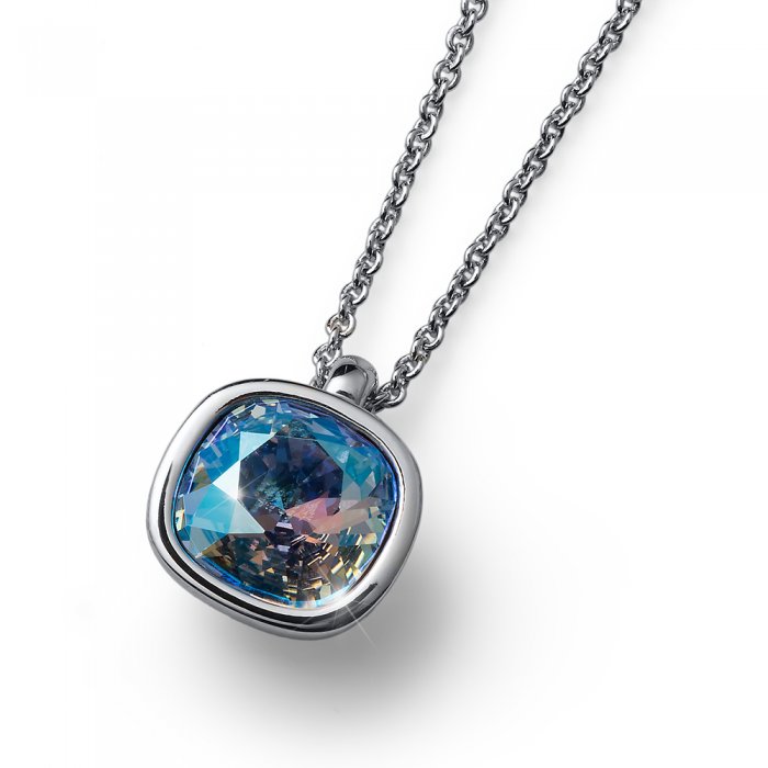 Náhrdelník s krystaly Swarovski Oliver Weber Chain Royal simple blue