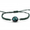 Náramek s krystaly Swarovski Oliver Weber Easy round cord emerald