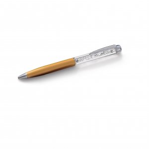 Pero s krystaly Swarovski Oliver Weber Crystal Luxury dorado