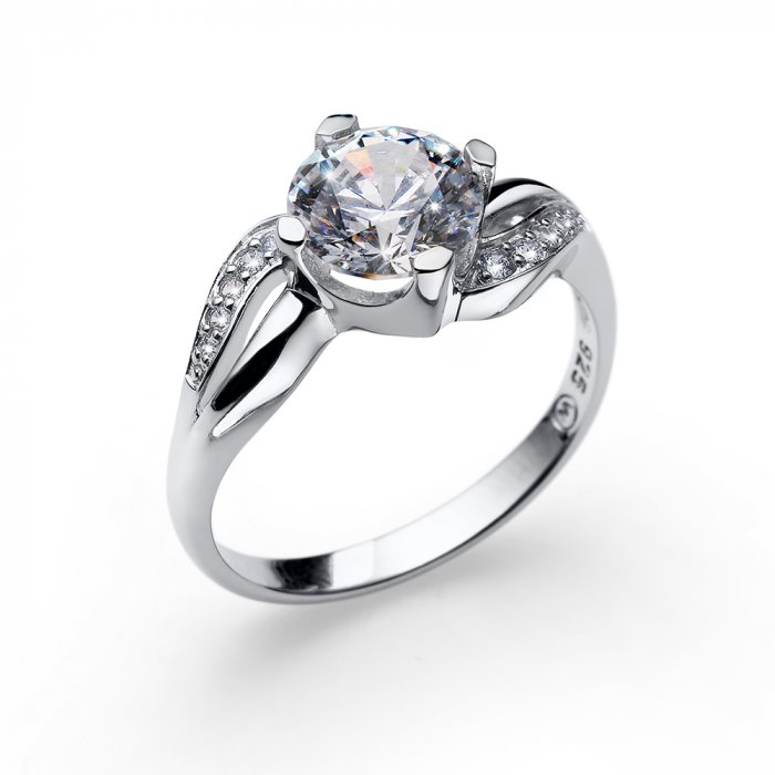 Prsten s krystaly Swarovski Oliver Weber Success crystal