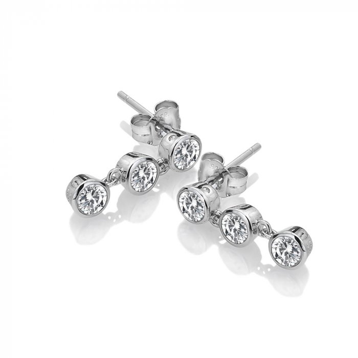 Stříbrné náušnice Hot Diamonds Willow DE585