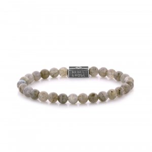 Dámský náramek Rebel & Rose Labradorite Shield 925 RR-6S005-S-S