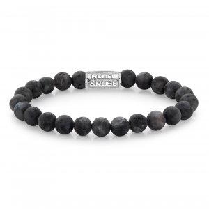 Pánský náramek Rebel & Rose Matt Grey Seduction RR-80025-S-M