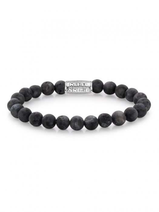 Pánský náramek Rebel & Rose Matt Grey Seduction RR-80025-S-M