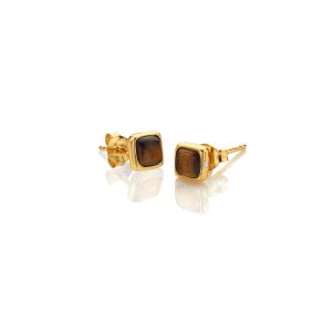 Stříbrné náušnice Hot Diamonds X Gemstones Square DE772