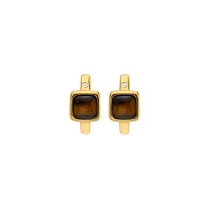 Stříbrné náušnice Hot Diamonds X Gemstones Square DE769