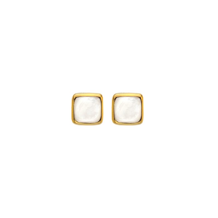 Stříbrné náušnice Hot Diamonds X Gemstones Square DE770
