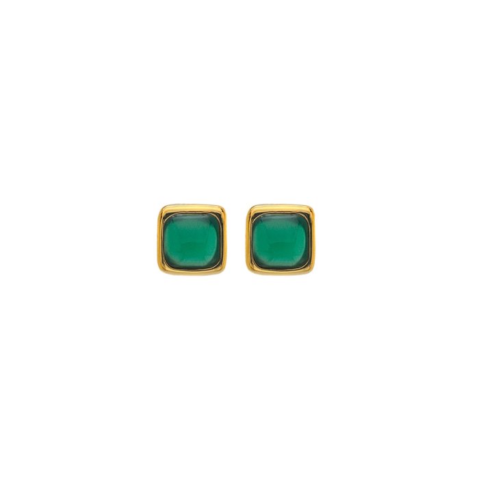 Stříbrné náušnice Hot Diamonds X Gemstones Square DE771