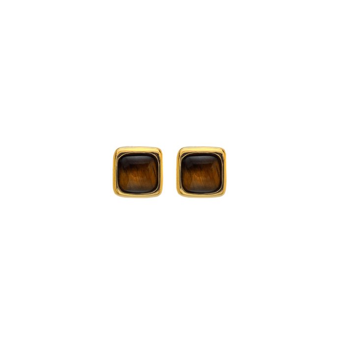 Stříbrné náušnice Hot Diamonds X Gemstones Square DE772
