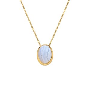 Stříbrný přívěsek Hot Diamonds X Gemstones Oval DN190