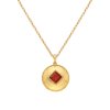 Stříbrný přívěsek Hot Diamonds X Gemstones Coin DP934