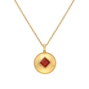 Stříbrný přívěsek Hot Diamonds X Gemstones Coin DP934