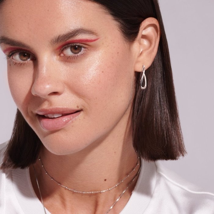 Stříbrné náušnice Hot Diamonds Most Loved DE742