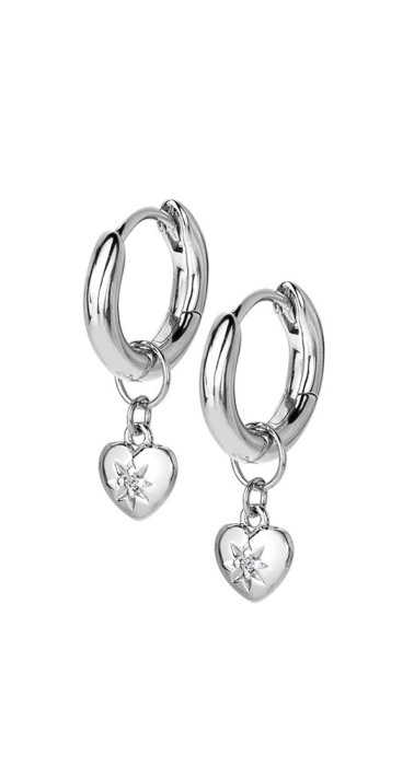 Stříbrné náušnice Hot Diamonds Most Loved DE718